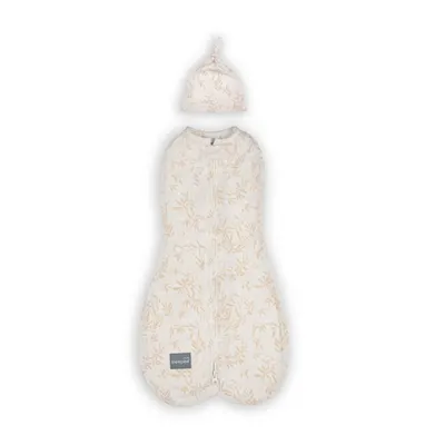 Saculet din bumbac Swaddle pentru infasat + caciulita Second Step Bamboo Sleepee