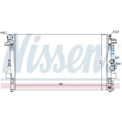 Radiator, racire motor NISSENS 62572