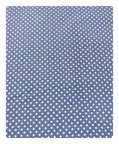 Paturica dubla de vara bebelusi DeLuxe 98x78 cm Buline pe albastru