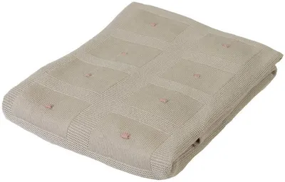 Patura din bambus Baby Matex - Accent, 80 x 100 cm, maro