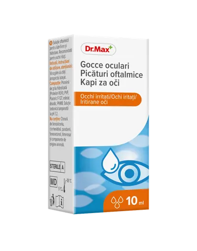 Dr. Max Picaturi oftalmice pentru ochi iritati, 10ml
