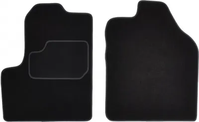 Covorase auto (fata, velur, 2 bucati, culoare negru) FORD TOURNEO CONNECT, TOURNEO CONNECT V408, TRANSIT CONNECT, TRANSIT CONNECT V408 dupa 2002