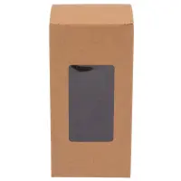 Cutie dreptunghiulară cu fereastră – kraft (set 50 buc) 8x8x12cm - Default Title