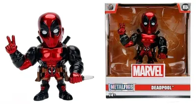 Figurină metalică Jada Toys Marvel - Deadpool, 10 cm
