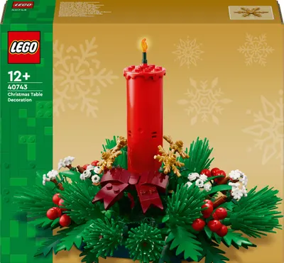 Constructor LEGO Iconic - Decorațiune pentru masă de Crăciun (40743)