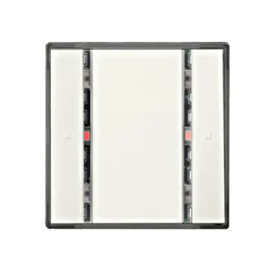 Taster, 1 cale, alb titan, cu LED