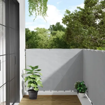 Gossi paravan de balcon, gri, 400x120 cm, pvc