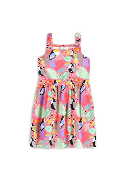 Rochie de vara fete WC5129302TGK - Bumbac/Elastan - Multicolor - Multicolor
