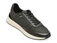 Pantofi sport BOSS negri, 8757, din material textil