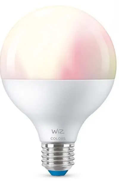 Bec inteligent WiZ - LED, 11W, G95, E27, RGB