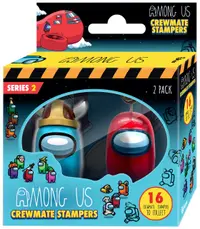 Set mini figurine P.M.I. Games: Among Us - Crewmates, 3D Stampers (Series 2), 2 buc, gama larga