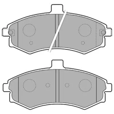 Set placute frana, frana disc DELPHI LP1788
