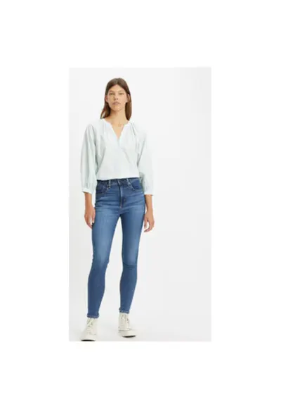 Blugi dama - 303341596 - Bumbac - Albastru - Albastru