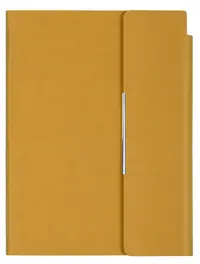 Agenda din piele cu capac magnetic Velvet A5 - Galbena