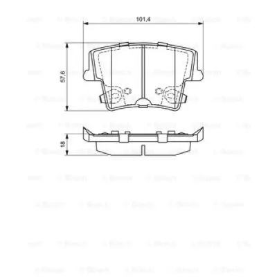 Set placute frana, frana disc BOSCH 0 986 494 678