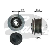 Sistem roata libera, generator GATES OAP7176