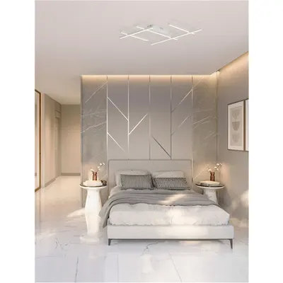 Plafoniera PACE Triac Dimabil Nisipiu Alb Aluminiu & Acrylic LED 63 Wat 220-240Volt 4020Lm 3000K IP20