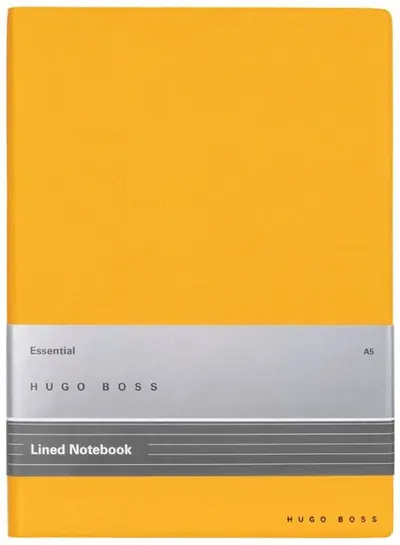 Caiet Hugo Boss Essential Storyline - A5, cu linii, galben