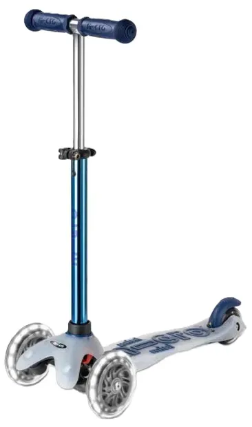 Trotinetă pentru copii Micro - Mini Deluxe, Flux LED, Navy