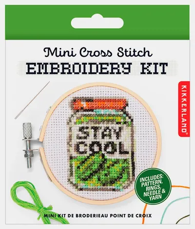 Mini set pentru brodat Kikkerland - Stay Cool