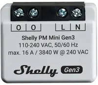 Măsurător inteligent Shelly – PM Mini Gen3, 16A, gri