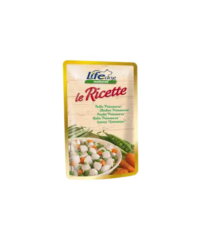 Hrana Umeda Caini, Life Dog Le Ricette, Rata, Pui & Portocala, 95 g