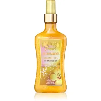Hawaiian Tropic Perfumes Golden Paradise Shimmer spray pentru corp cu particule stralucitoare pentru femei