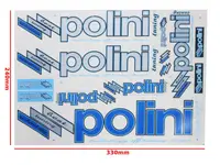 Set autocolante Polini, culoare albastru
