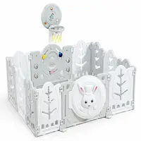 Gard pliabil pentru joacă Moni Garden - The White Rabbit, 160 x 115 cm