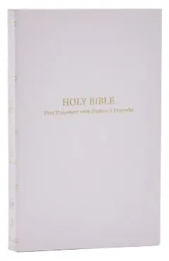 Kjv, Pocket New Testament with Psalms and Proverbs, White Softcover, Red Letter, Comfort Print