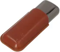 Husă pentru 2 trabucuri Angelo - 15 cm x 21 mm, maro