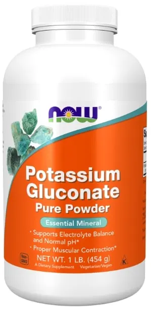 Potassium Gluconate Pure Powder, 454 g, Now