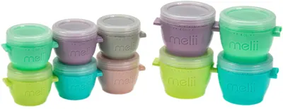 Set de boluri cu capac Melii - Multicolor, 6 x 59 ml, 4 x 118 ml