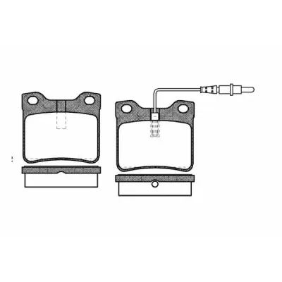Set placute frana, frana disc REMSA 0321.22