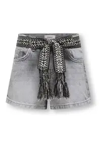 Pantaloni scurti din denim fete 15345607 - Bumbac - Gri - Gri