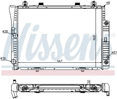 Radiator apa racire motor Mercedes Clasa S (W140) 2.8 3.2 intre 1991-1998