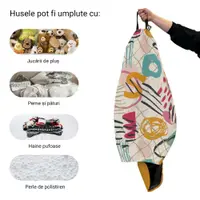 Husa fotoliu Puf Bean Bag tip Para L fara umplutura abstract peony