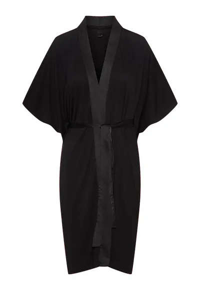 Halat de baie - dama - elegant - Negru Onyx