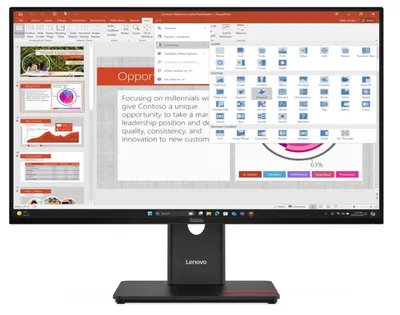 Monitor Lenovo - ThinkVision T27-40, 27'', FHD, IPS, 120Hz, negru