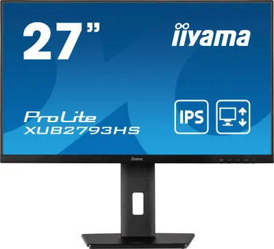 Monitor IIYAMA - ProLite XUB2793HS-B6, 27'', FHD, IPS, 1 ms, Anti-Glare