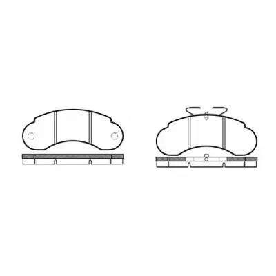 Set placute frana, frana disc REMSA 0142.10