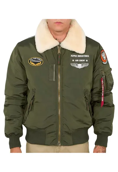 Geaca bomber matlasata cu buzunare multiple -
