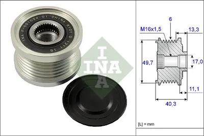 Fulie Alternator Nissan Qashqai I, Sentra Vi, Teana Ii, Teana Iii, Tiida, Versa I, X-Trail 1.8 2.0 Dupa 2006