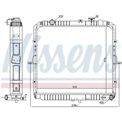 Radiator, racire motor NISSENS 66622