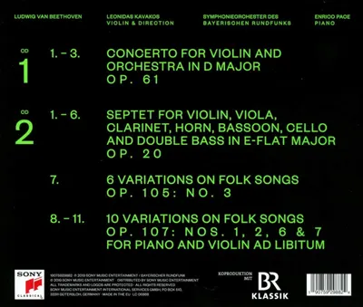 Beethoven: Violin Concerto | Leonidas Kavakos, Symphonieorchester des Bayerischen Rundfunks, Enrico Pace