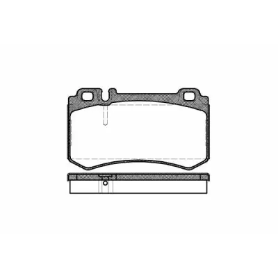 Set placute frana, frana disc REMSA 0993.00