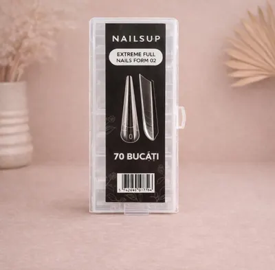 Tipsuri Reutilizabile NAILSUP Extreme Full Nails Form 02, 70 buc