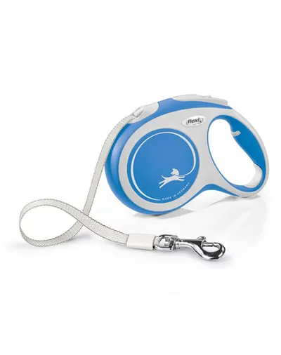 FLEXI New Comfort lesa automata cu banda pentru caini, albastru, marimea L, 5 m