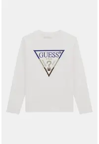 Bluza din bumbac cu logo - Albastru inchis/Verde pal/Alb optic