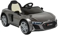 Mașină cu baterie Audi - R8 Spyder, gri metalizat